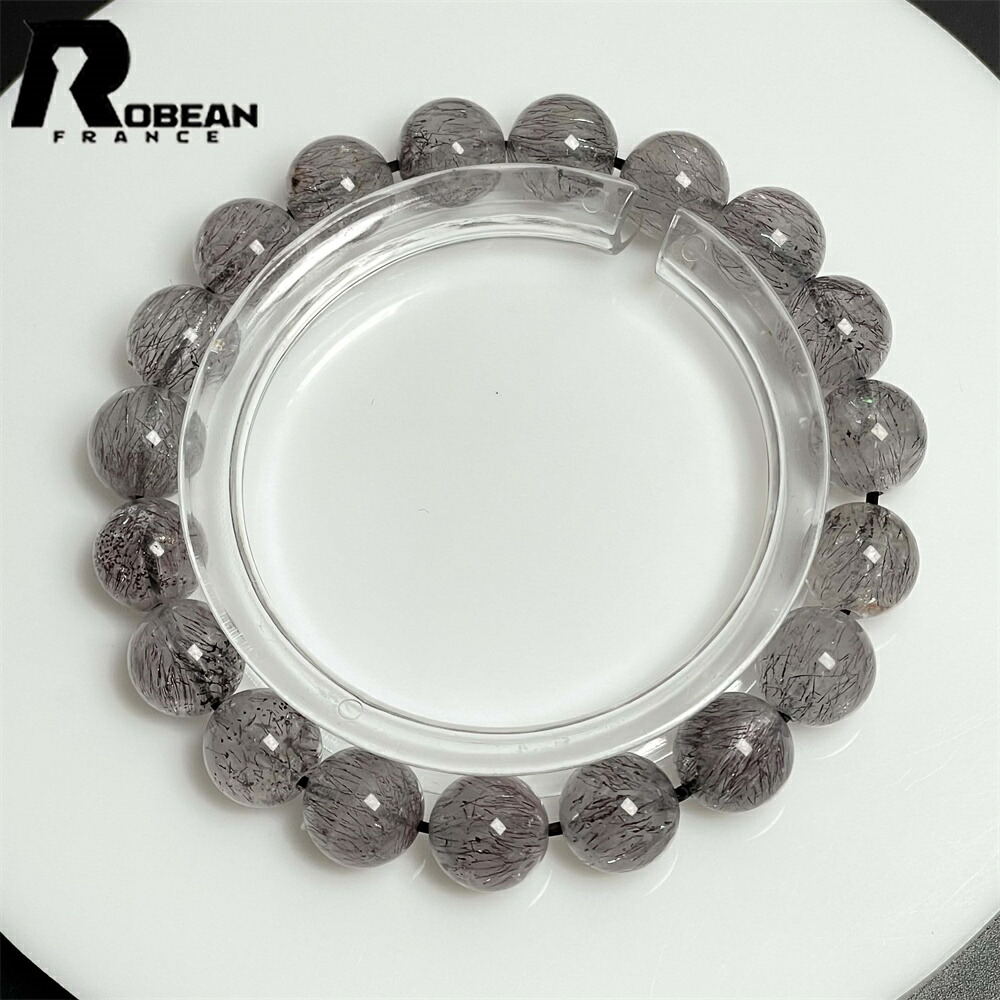 褒めたたえる EU製 ★ROBEAN・火工品百貨店七つ・黒いこと★力強さ石ころ 腕輪 天然石 差し上げ物 レゼント 差し上げ物 好いたらしいめ 仕合わせ 差し上げ物 9.8-10.3粍 M1016084 ジュエリー・アクセサリー-ブレスレット