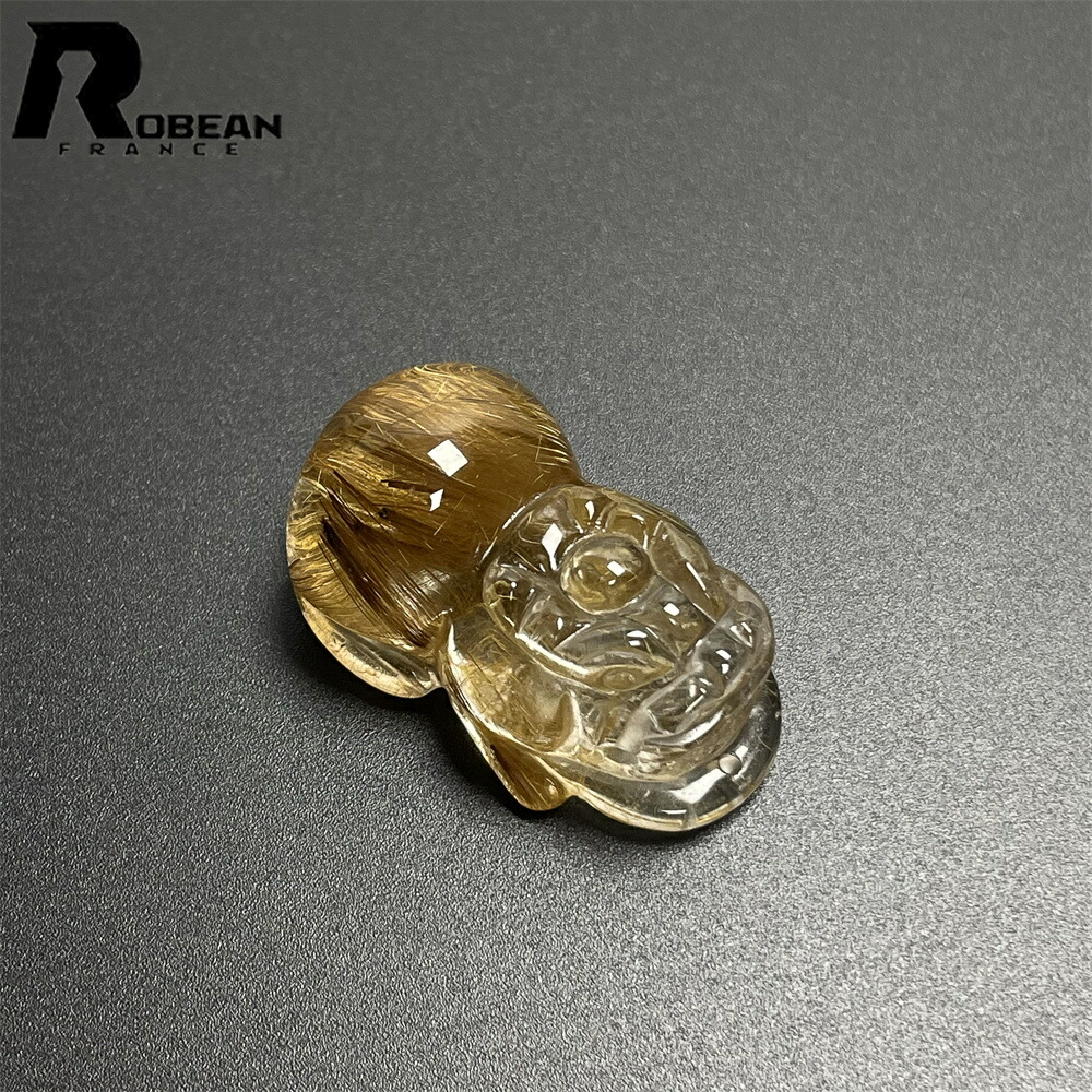 目ぼしい EU製★ROBEAN・極!極満針ルチルクォーツ・手彫り貔貅★力強さ石ころ 天然石 好いたらしい 金運 魔除け レゼント 差し上げ物 好いたらしいめ 仕合わせ 差し上げ物 魔除け 36.3*19.5*16.3粍 M902676