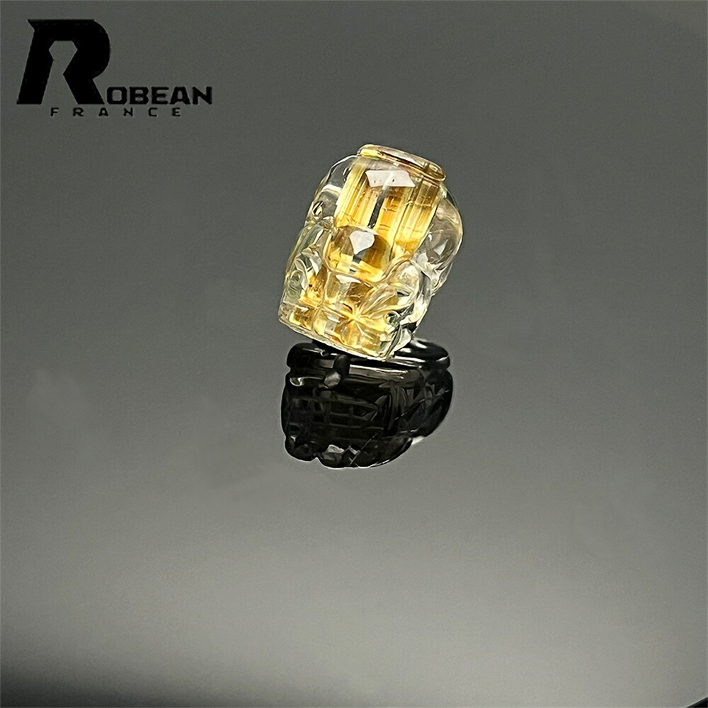 珠玉EU製★ROBEAN・極!極満針ルチルクォーツ・猫目貔貅シャンデリヤ★力強さ石ころ 天然石 好いたらしい 金運 レゼント 差し上げ物 好いたらしいめ 仕合わせ 差し上げ物 子守り 15.2*11.7*8.9粍 k1108268
