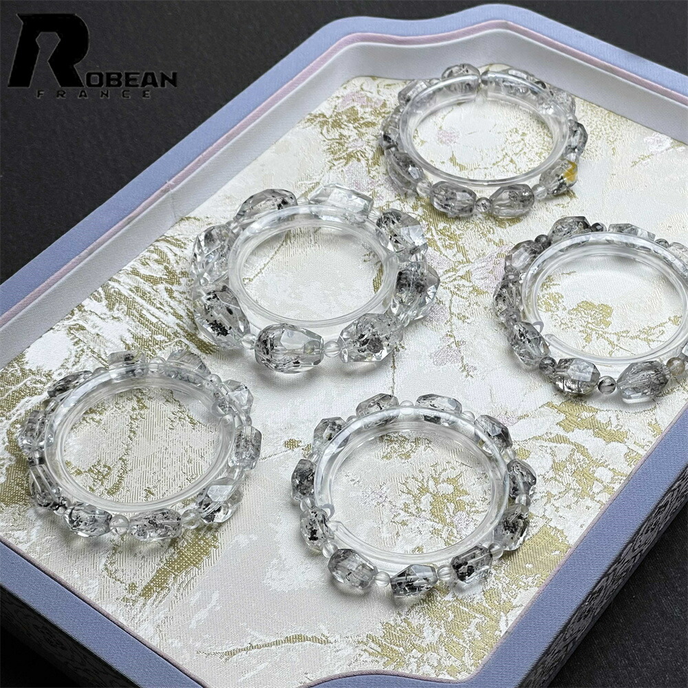 【百貨店SALE 10%OFF】レア EU製★ROBEAN・ハーキマーダイヤモンド★力強さ石ころ 腕輪 天然石 原石 好いたらしい 護身符 付属品 ルチルクォーツ 仕合わせ 斎戒もく浴 天然石 護身符 好いたらしい 活動力 男女兼用 メンズ レディース 差し上げ物