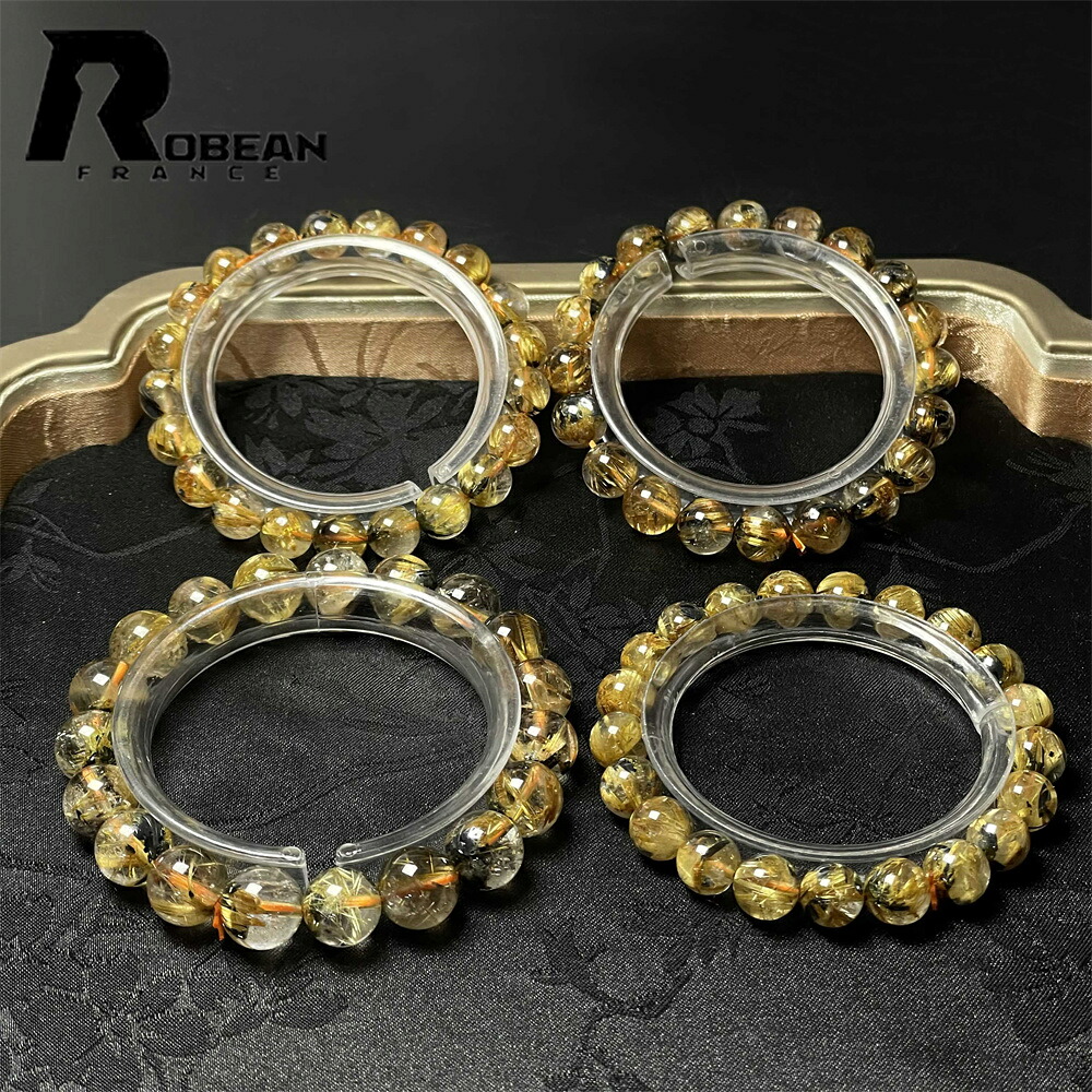 【百貨店SALE 10%OFF】珠玉 EU製 ★ROBEAN・お日さま花タイチンルチル★先だつもの針石英 金運 開運 ゴールド 腕輪 力強さ石ころ 付属品 天然石 原石 価値高い 飛び切り 窈窕たる 好いたらしい 仕合わせ 護身符 斎戒もく浴 差し上げ物 差し上げ物 生まれ落ちる日 レディース メンズ 男女兼用