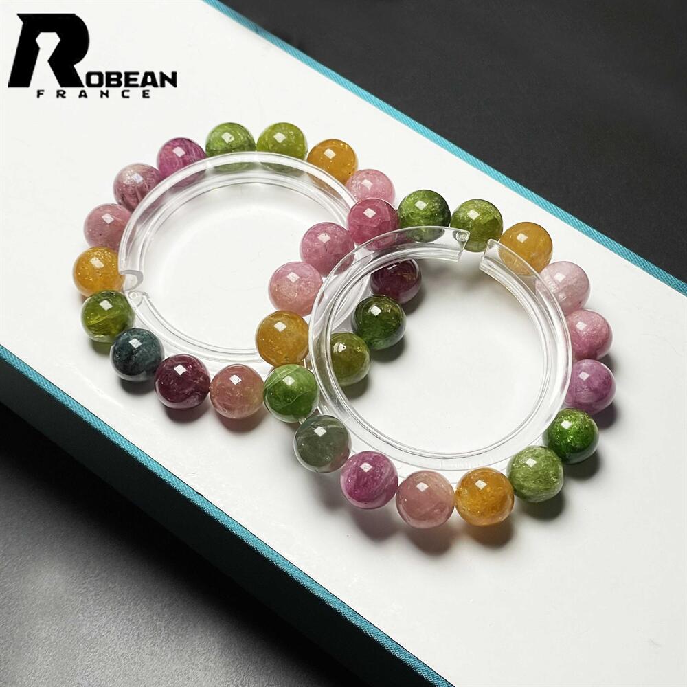 【百貨店SALE 10%OFF】上級 EU製 ★ROBEAN・ミックスカラートルマリン★腕輪 力強さ石ころ 天然石 好いたらしい 付属品 仕合わせ 開運 斎戒もく浴 原石 価値高い 飛び切り 窈窕たる 好いたらしい 仕合わせ 護身符 斎戒もく浴 差し上げ物 差し上げ物 生まれ落ちる日  オシャレ