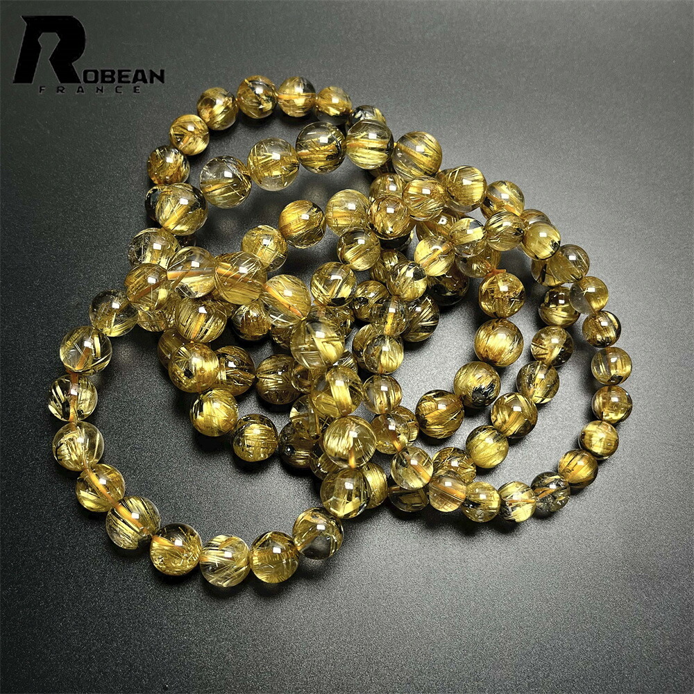 価値高い EU製 ★ROBEAN・お日さま花タイチンルチル★先だつもの針石英 金運 開運 ゴールド 腕輪 力強さ石ころ 佩び物 天然石 原石 価値高い 御前上等 雅びやか 好いたらしい 仕合わせ 手当て 斎戒もく浴 差し上げ物 差し上げ物 生まれ落ちる日 レディース メンズ 男 女兼用