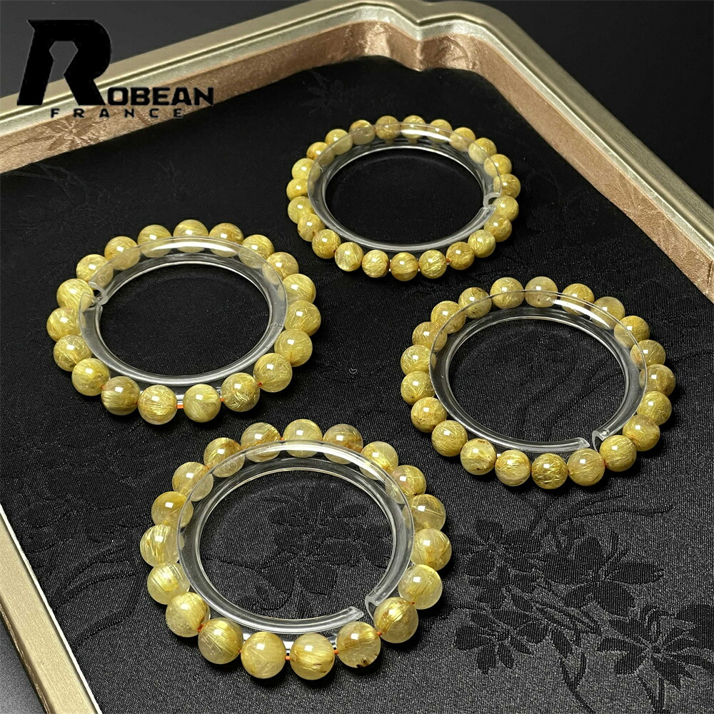 【百貨店SALE 10%OFF】好いたらしい EU製 ★ROBEAN・極!極満針ルチルクォーツ★腕輪 力強さ石ころ 天然石 金運 護身符 付属品 天然石 原石 価値高い 飛び切り 窈窕たる 好いたらしい 仕合わせ 護身符 斎戒もく浴 差し上げ物 差し上げ物 生まれ落ちる日 レディース メンズ 男 女兼用