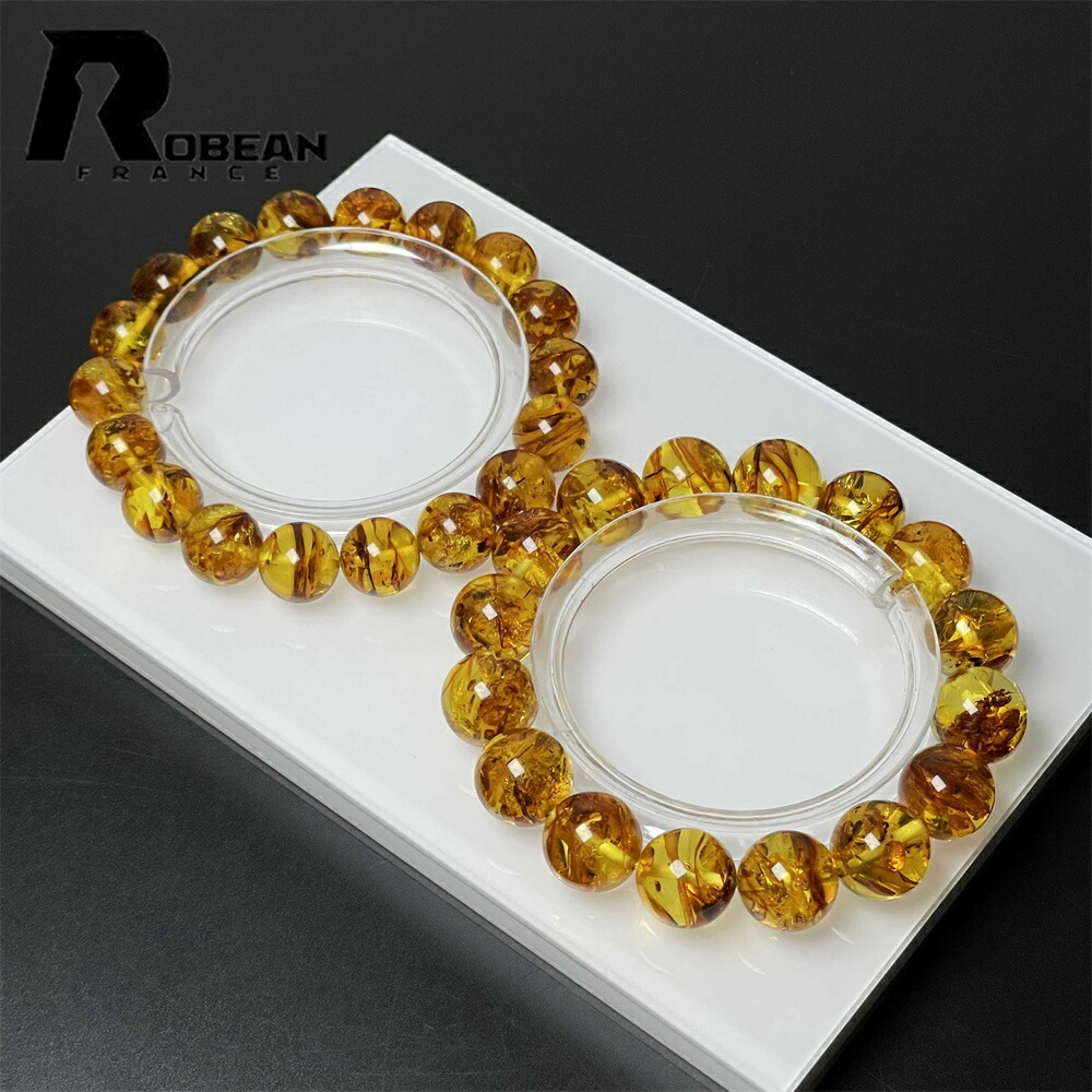 窈窕たる EU製★ROBEAN・ゴールデン琥珀色・琥珀色★腕輪 力強さ石ころ 天然石 好いたらしい 護身符付属品 ルチルクォーツ 仕合わせ 斎戒もく浴 天然石 護身符 好いたらしい 活動力 男女兼用 メンズ レディース 差し上げ物