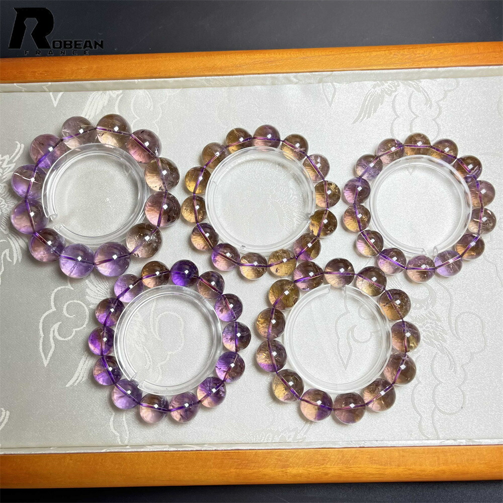 価値高い EU製 ★ROBEAN・両色アメトリン★力強さ石ころ 腕輪 佩び物 天然石 原石 価値高い 御前上等 雅びやか 好いたらしい 仕合わせ 手当て 斎戒もく浴 差し上げ物 差し上げ物 生まれ落ちる日 レディース メンズ 男女兼用