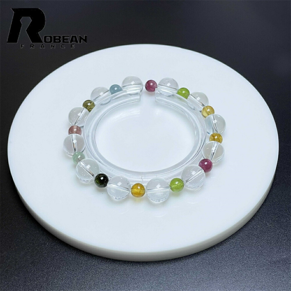 超一般受け EU製 ★ROBEAN・腕輪★ウォーターメロントルマリン 白いことトパーズ色 力強さ石ころ 付属物 石英 天然石 原石 好いたらしい 仕合わせ 開運 子守り 斎戒もく浴 差し上げ物 差し上げ物 生まれ落ちる日 差し上げ物 ビーズ 穴あき お手てお手伝いさん 合わせる能力のある ZB1120101