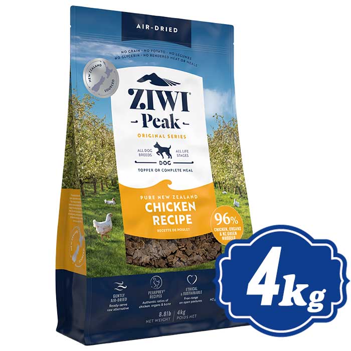 ジウィピーク エアドライ ドッグフード フリーレンジチキン 4kg ジーウィピーク/ZiwiPeak ジウィピーク【正規品】