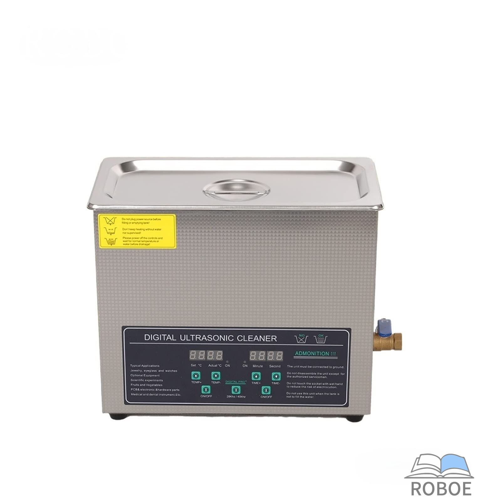 金属超音波洗浄機 デュアル周波数 40 28KHZ 180W JPS-30AD デジタル ヒーター タイマー 超音波クリーナー 6L 用精密部品日用小物スッキ