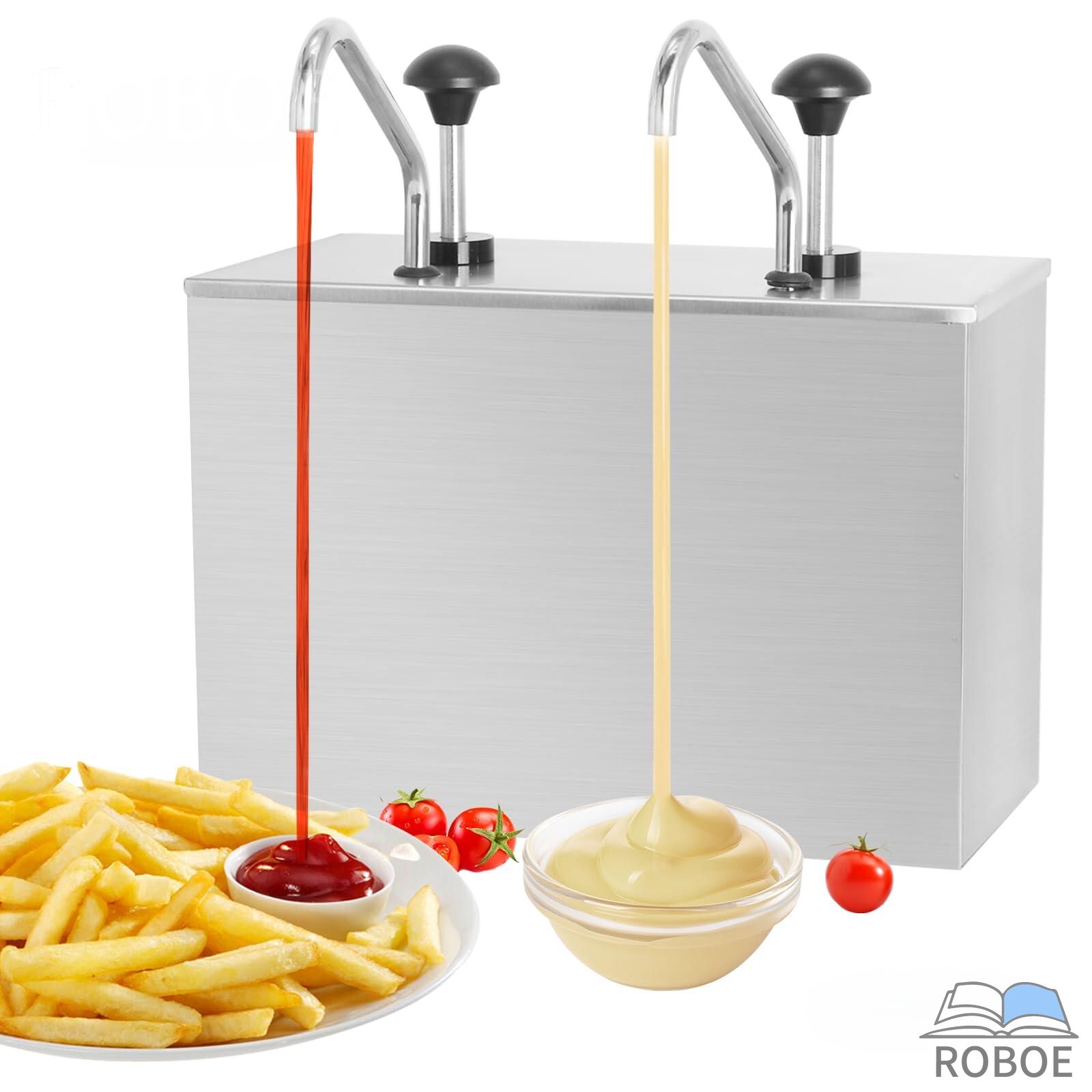 ソースディスペンサーポンプ 調味料揚水機ステイション ソースポンプボトル 出どころディスペンサー ステンレス鋼鋼 洗い濯ぎ能力のある 定量揚水機 分