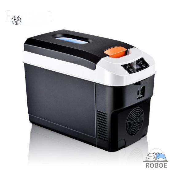 10L車載電気冷蔵庫 携帯型電気冷蔵庫 -10℃?+65℃合わせる 持ち運べる小型電気冷蔵庫 冷房装置ボックス席 身寄り用車載用 静音 DC12V/24V 黒いこと/ブラジャー