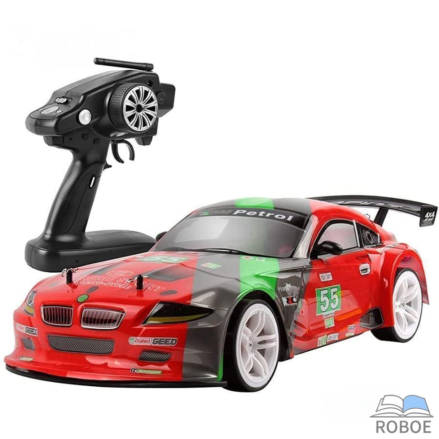 RC ドリフトカー 1:10 リモートコントロール鉄道車両 70 Km/h ドリフト鉄道車両 35分 生まれ変わり第四次元 4WD 弾丸道路運動競技レーシングカー 2つの乾電池