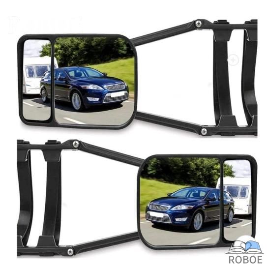 車部屋の入り口鏡鑑 2 個ユニバーサル合わせる能力のあるな引っ張ること鏡鑑取りひろげるストラップリアビューサイドスポットブラインド凸トラックキャラバントレーラー