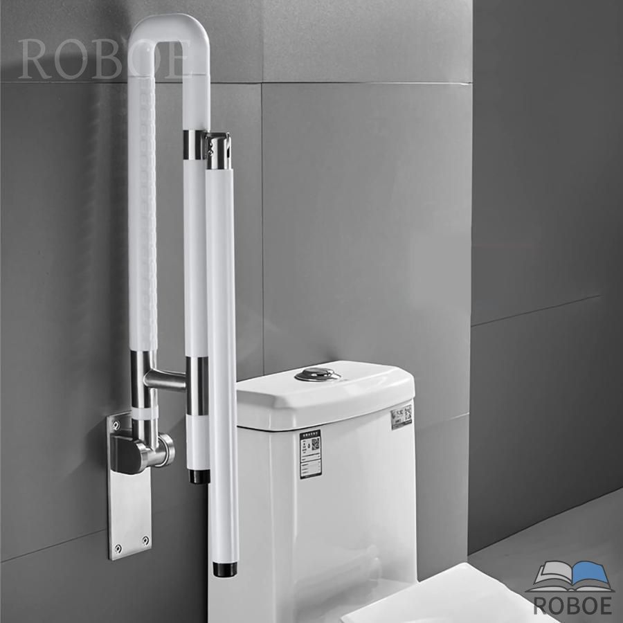 携帯用滑り止めグラブバ トイレ用手すり 折りたたみ式の跳ね上げ式立ち上がり介護ト アームレストバリアフリ 手すり厚いバリアフリ トイ