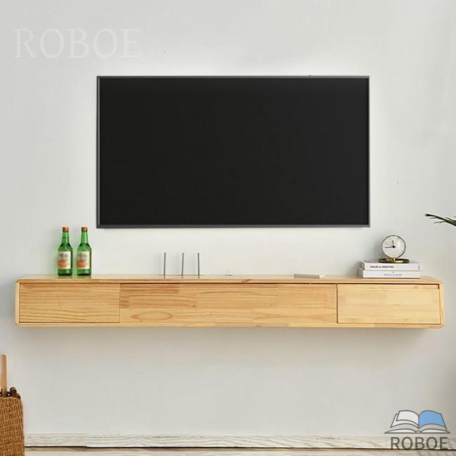 テレビ受像機台 テレビ受像機ゲーム盤 テレビラックフローティングテレビスタンド 抽き出し付き添い人飾りつけテレビ受像機押し入れ 針金穴付き添い人リビングルー