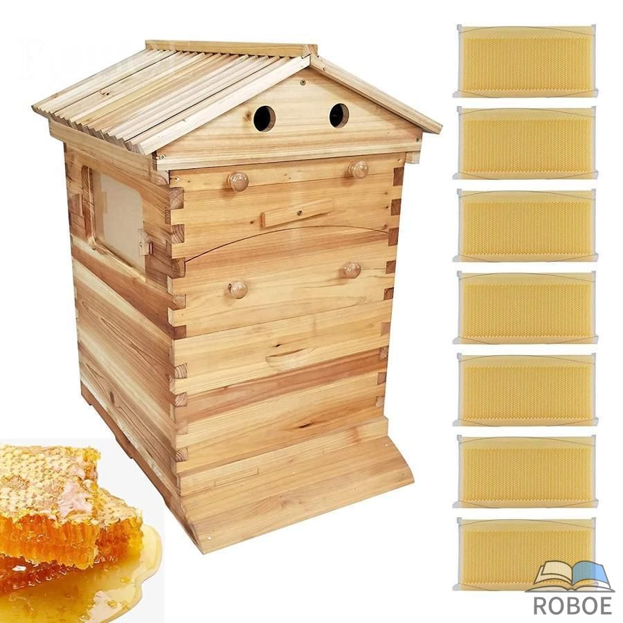 蜂鳥小屋 蜜蜂鳥小屋 養蜂箱 鳥小屋 蜂箱 フローハイブ養蜂仕掛ける 蜂繁殖箱 巣箱 蜜蜂繁殖箱 蜜蜂育てる 蜜蜂の採蜜 巣礎