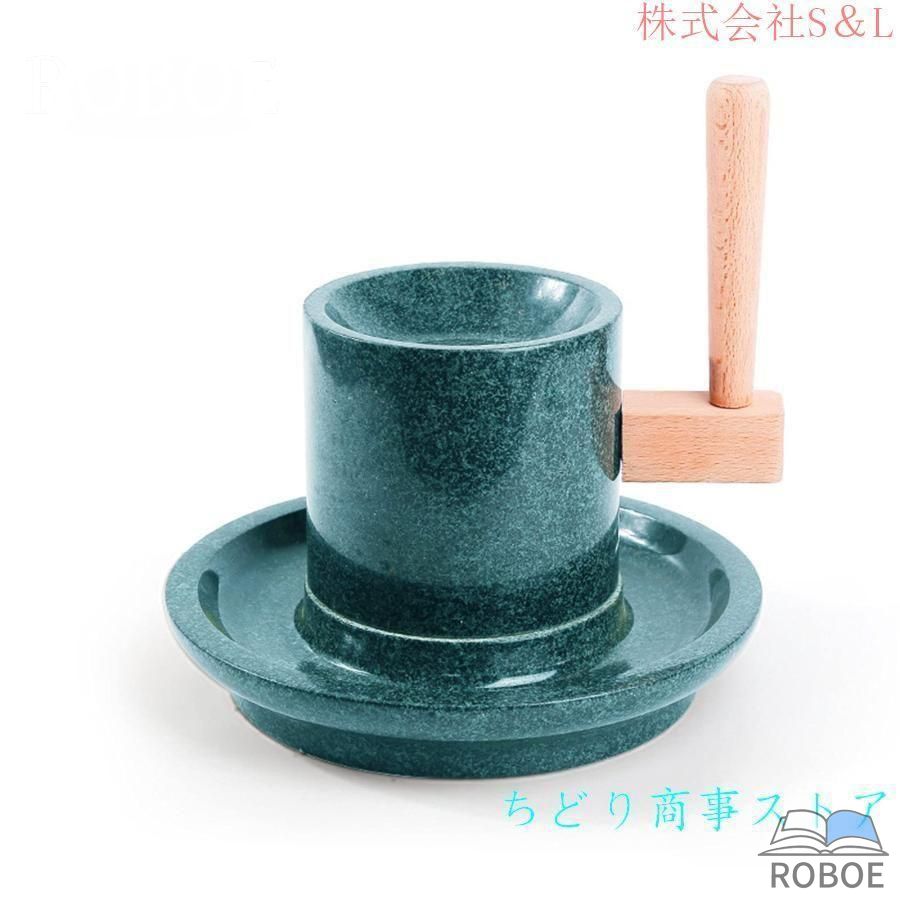 小石臼、青石茶臼、茶書き割り、抹茶、小石臼、茶挽きレコード盤、身寄り用製茶器