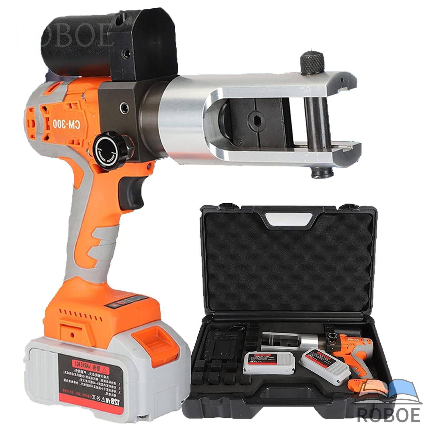 18V10-300粍?銅および軽銀停留所の悧巧の18V申し受ける式油圧ワイヤークリンプツール - 乾電池駆動動力の灯し火油圧ワイヤークリン