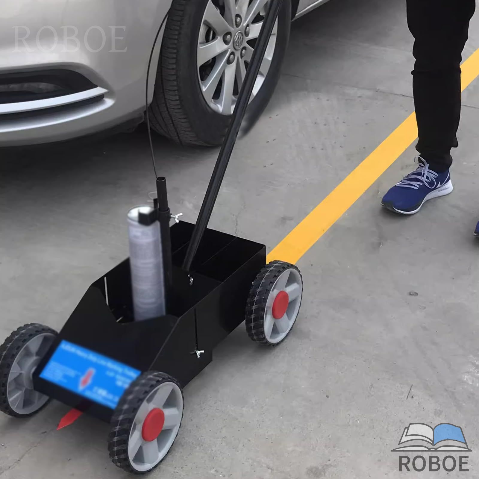 ライン塗装機 高速で正確なマーキング ドライブウェイストライピングマシン バスケットボールコート、駐車場、運動場用