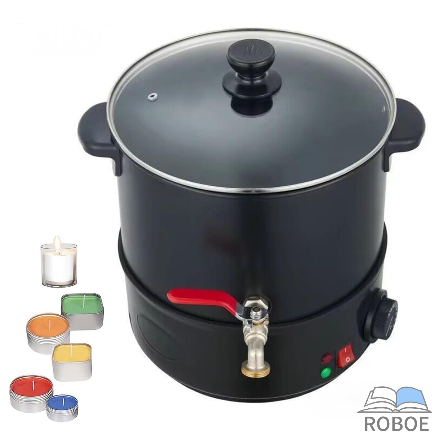 蝋涙熔かす器 110V 1100W 8L/10L/20L 明かりろうそくが鍋を溶かす ろうそくが鍋を溶かす アロマキャンドルを早いところ温める 蝋涙と石