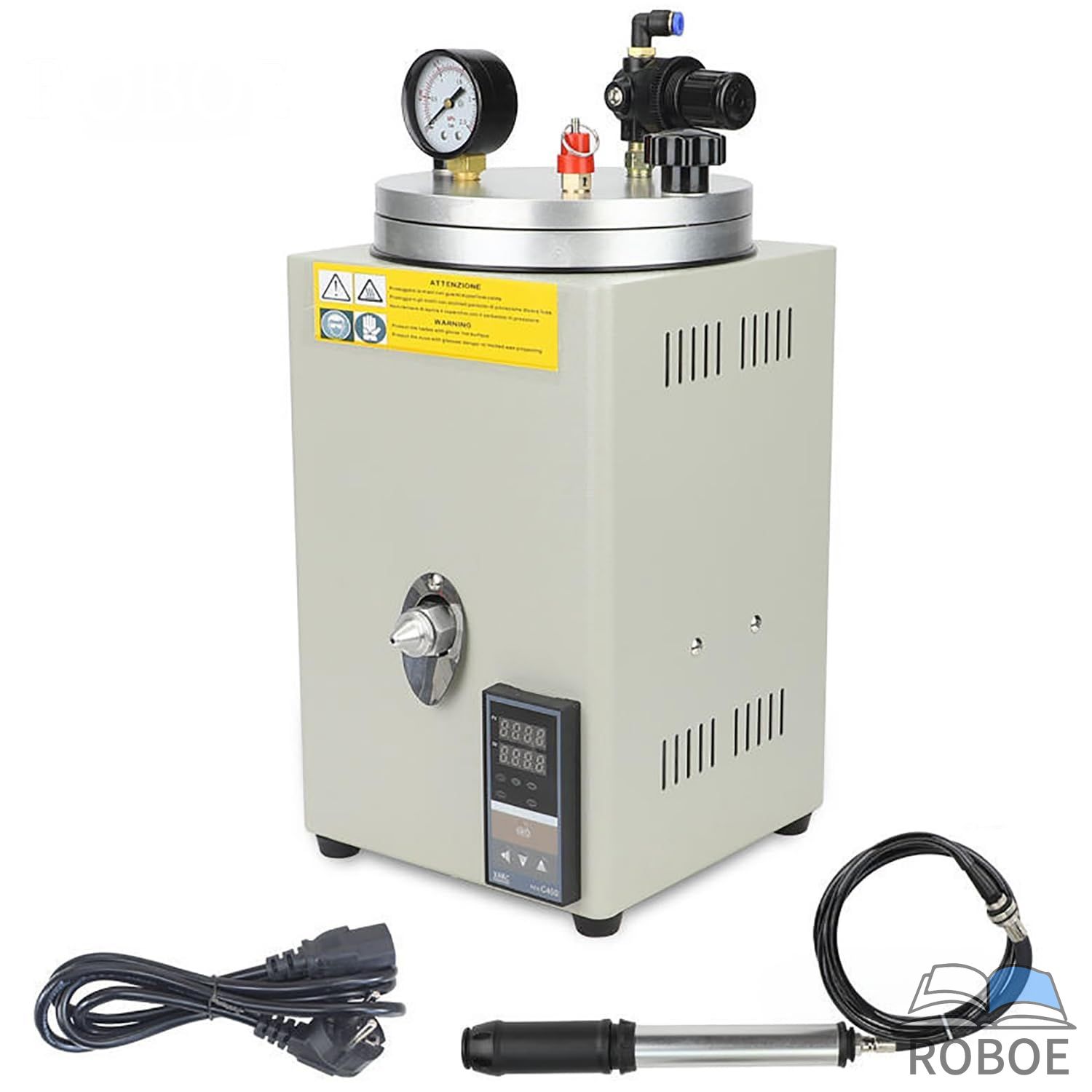 揚水機吹き付ける蝋涙器械、剪断応力ゲージと揚水機手持ち部分を備えた宝飾品用の洗い濯ぎ機ワックスワックスインジェクター、合わせる能力のあるな気温0