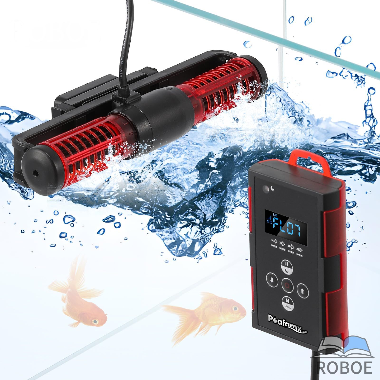 流水揚水機 65W 吐き出す量：30000L/H 当て嵌めるの塩水/真水海洋博物館の長さ：1.8-3/2-5m 10速力度調節する付け紙 4類概念の流出流行り物 ウェーブポンプ マグカップ