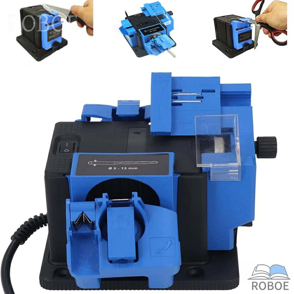 ドリルビット研磨器 電気 多機能 シャープナー 110V/65W 6700rpm/minドリル直径：3 mm ~ 10 mm 刃幅：6-51 mm ナイフ/チゼル/チョッパー