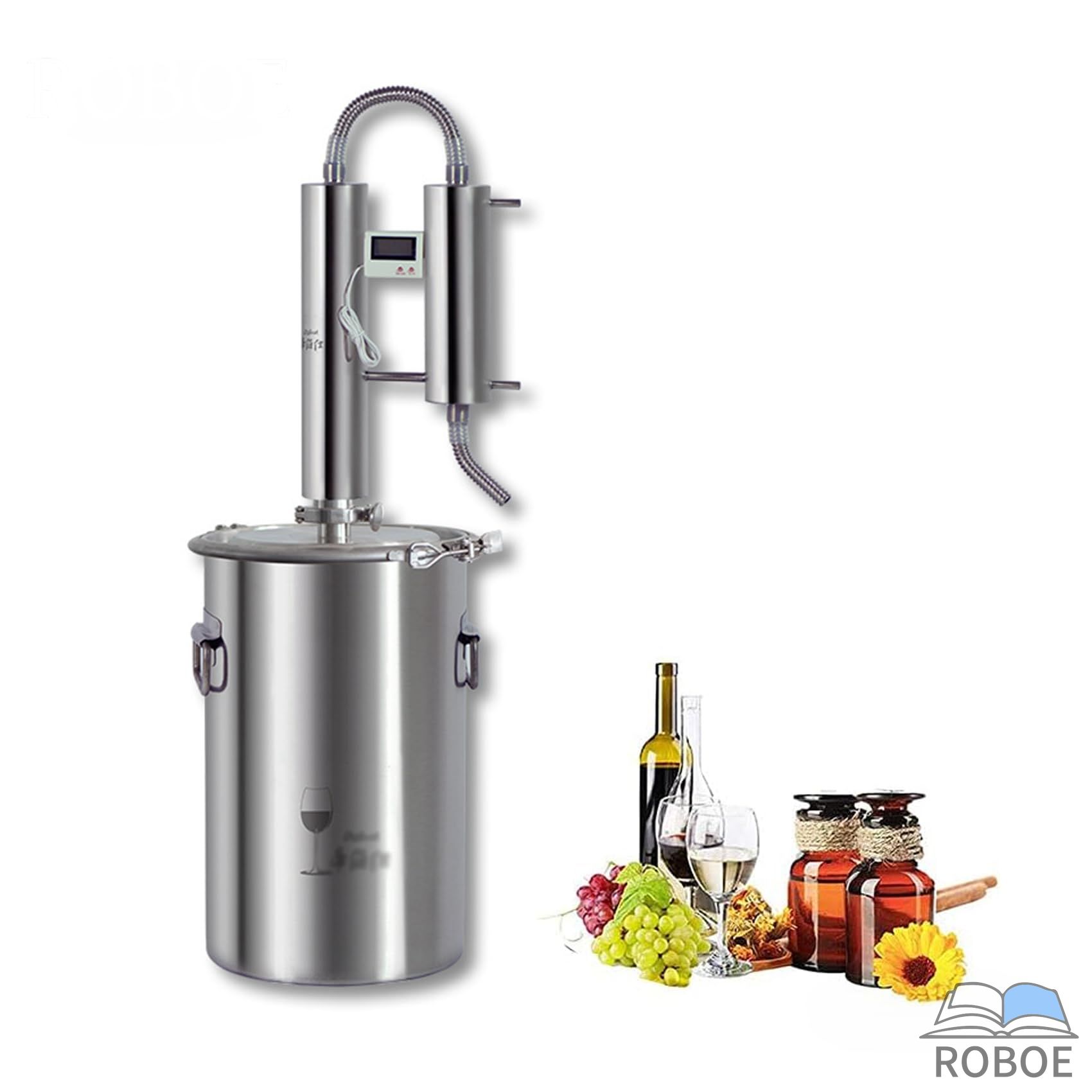 澄ます器 酒 澄ます水器 身寄り用 ぶどう酒醸造酒とり備える 304ステンレス鋼鋼 気違い水器 熱度計付き添い人 酒造機 手作り麦酒一揃いの道具 湯烟 醗酵貯蔵タンク 水
