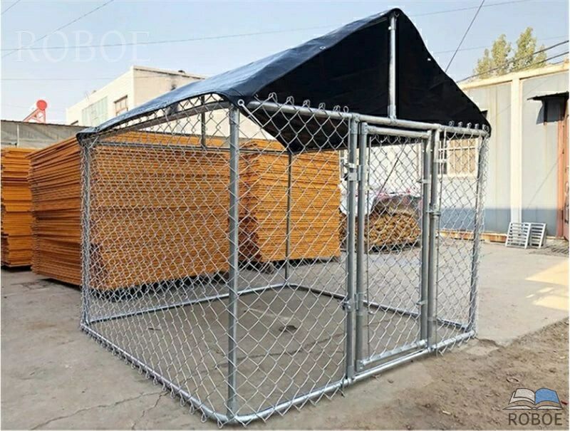 Dog cage 犬のかご 愛玩動物駒寄せ鉄条犬籠大型犬戸外ポンポン穴開けずDIY愛玩動物伏せ籠