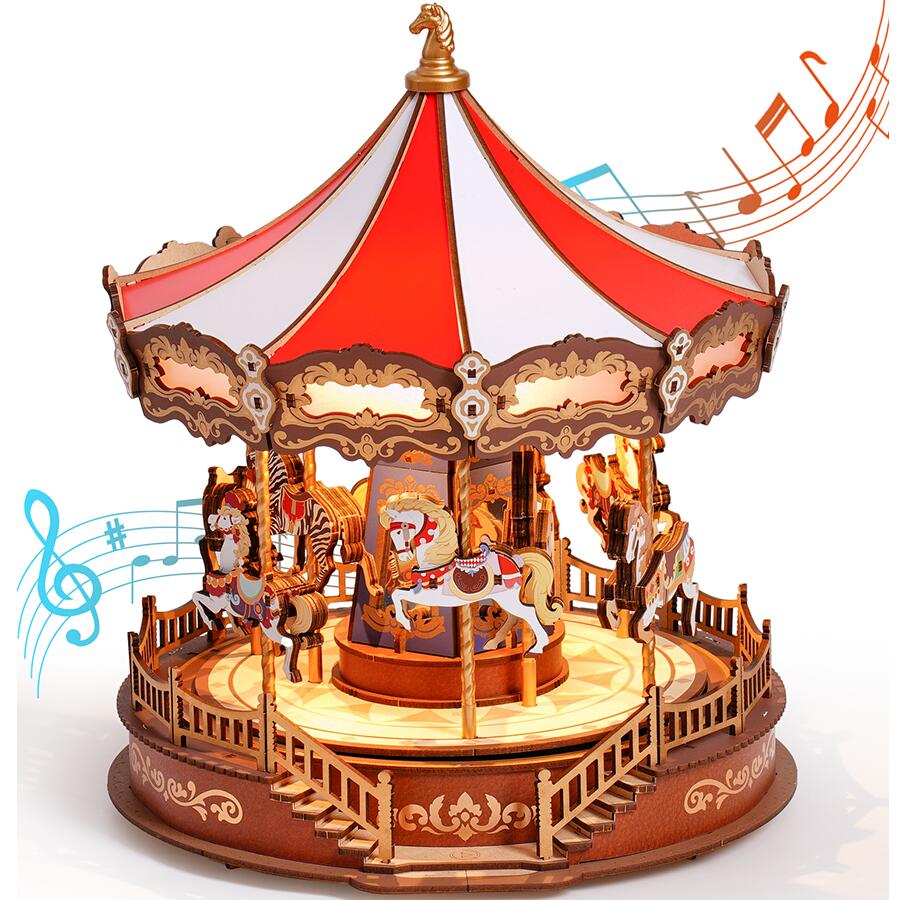 【全店P5倍】【高評価！】ウッドパズル オルゴール 3D 立体 パズル 3Dウッドパズル 大人 子供 木組み パズル 親子 DIY 誕生日 プレゼント ギフト クリスマス  説明書付き