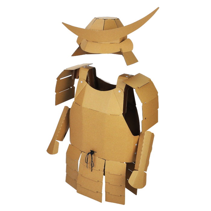 楽天市場】hacomo 大人用 兜・鎧セット（無地） [ダンボール工作