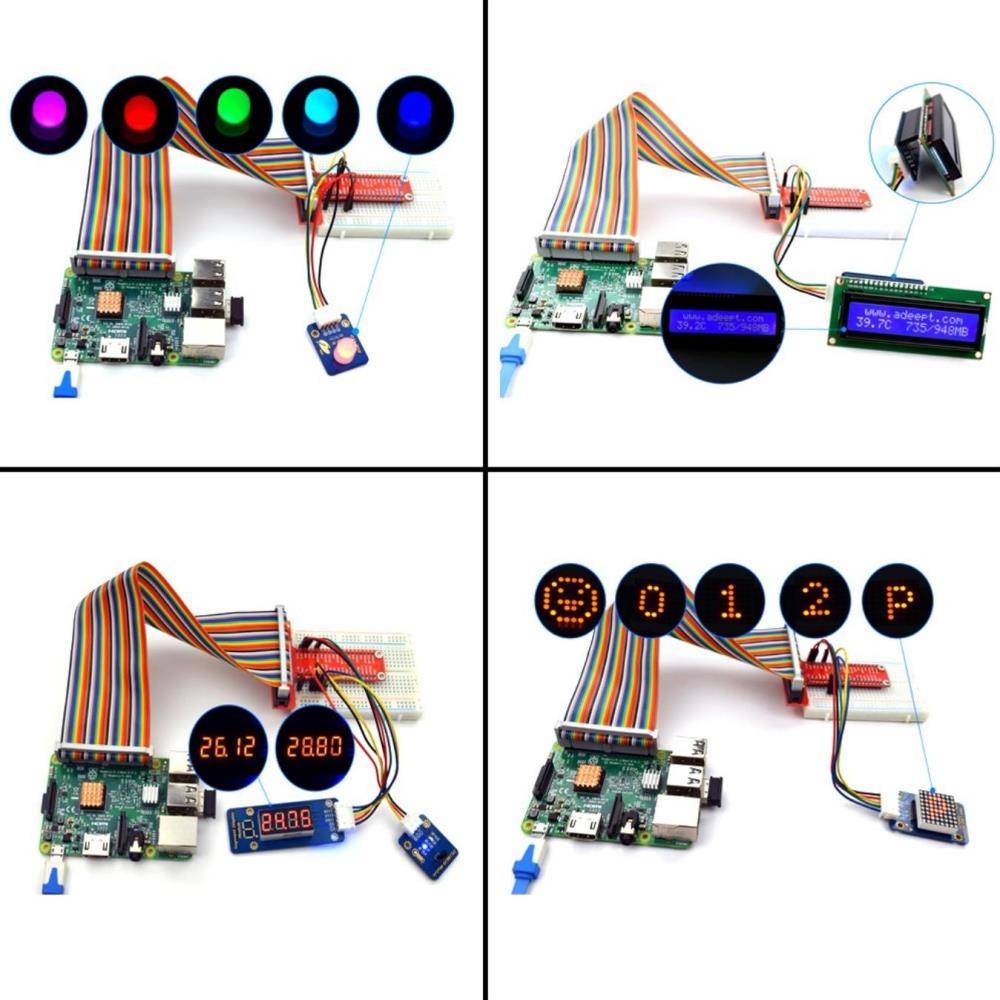 Adeept 46 Raspberry Pi役割モジュール探知器道具一式 Klubwino Pl