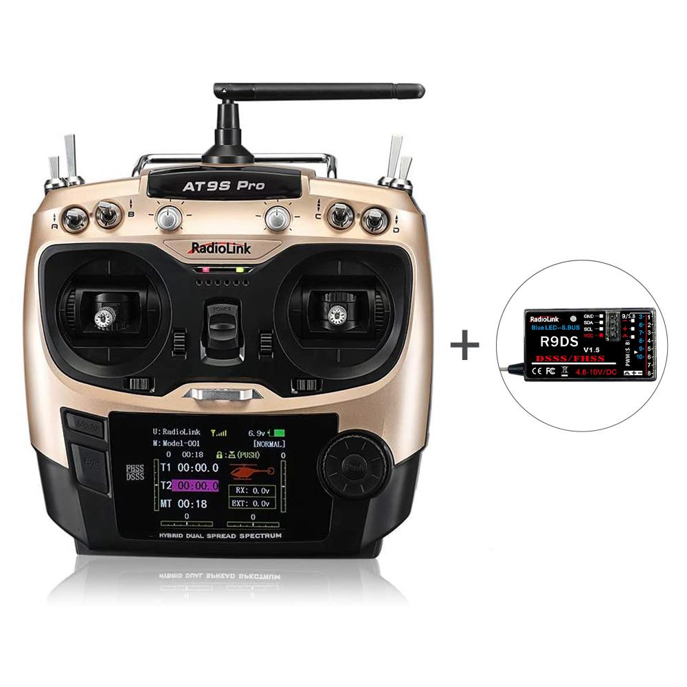 RadioLink AT9S PRO 2.4GHz 12CH送信機 R9DS 10CH受信機付属 玄関先迄納品