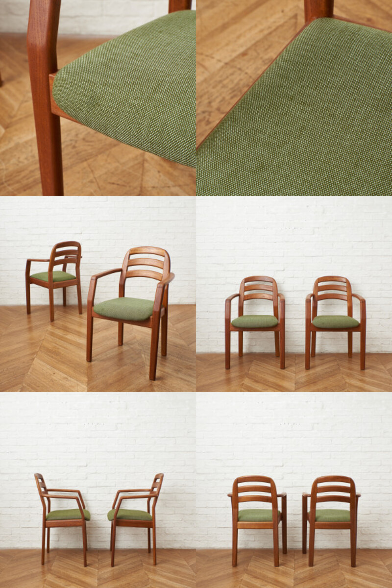 一般 北欧 ビンテージ Vintage Chair Arm イス 2脚セット チェア 未