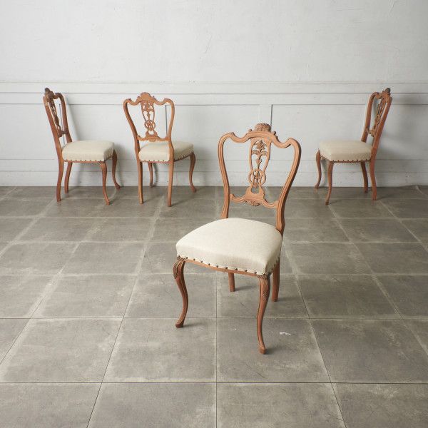 イギリス アンティーク 家具 ダイニングチェア 4脚セット 英国 4530e 英国アンティーク家具 | ダイニングチェア 4脚セット - 【通販