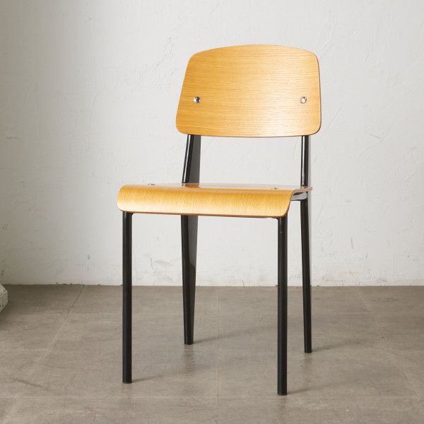 新品2脚セットJean Prouve STANDARD CHAIR リプロダクト 楽天市場】ダイニングチェア 2脚セット ヴィンテージ風 Standard Chair