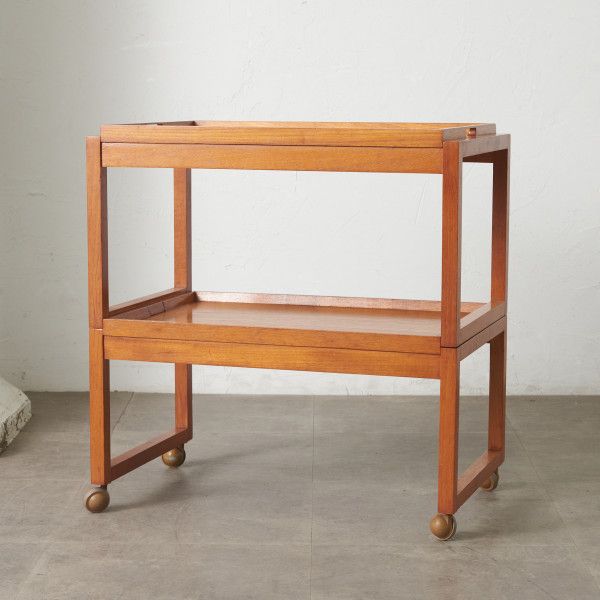 楽天市場】英国 ヴィンテージ キャスター ワゴン 折りたたみ トロリー