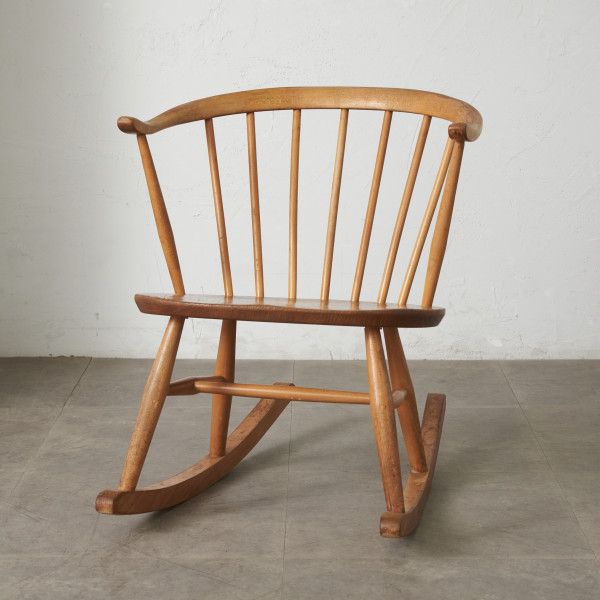 88063☆超レア ercol ロッキングチェア 安楽椅子 クッション付き 88063