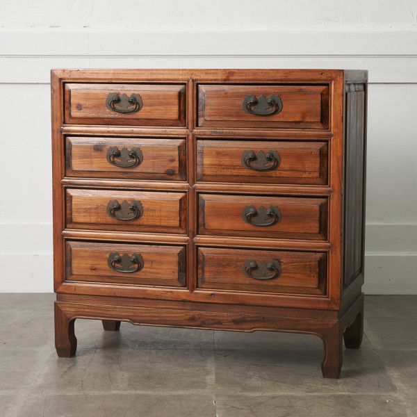 楽天市場】李朝家具 無垢材 古鉄金具 半閉櫃 バンダジ 半閉じ箱 時代物