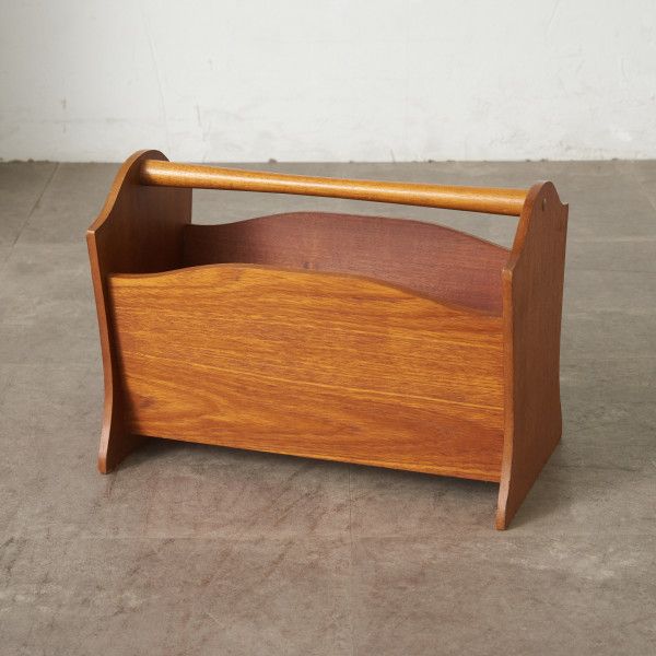 楽天市場】レア ノルウェー BRUKSBO マガジンラック ローズウッド 北欧