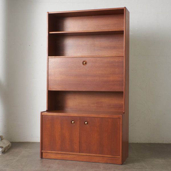 楽天市場】デンマーク jesper ブックビューロー キャビネット チーク