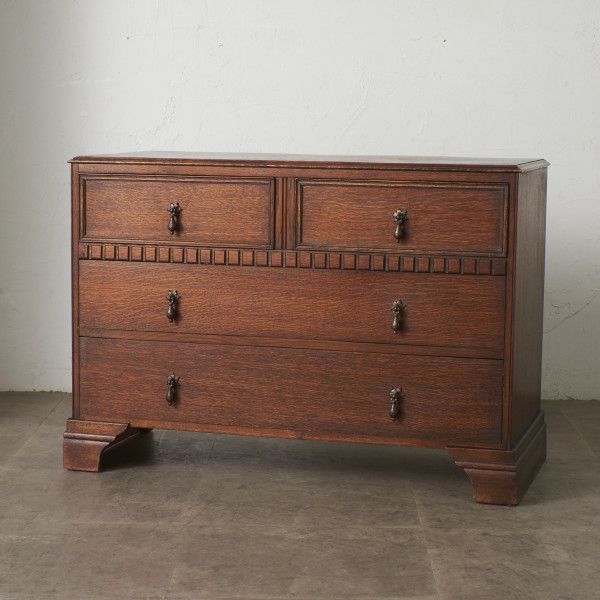 楽天市場】英国 アンティーク オールドパイン 無垢材 4段 5杯 チェスト