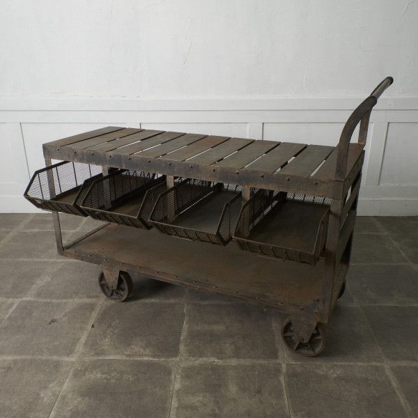 楽天市場】【中古】アンティーク トロリー | カート 台車 荷台 ワゴン