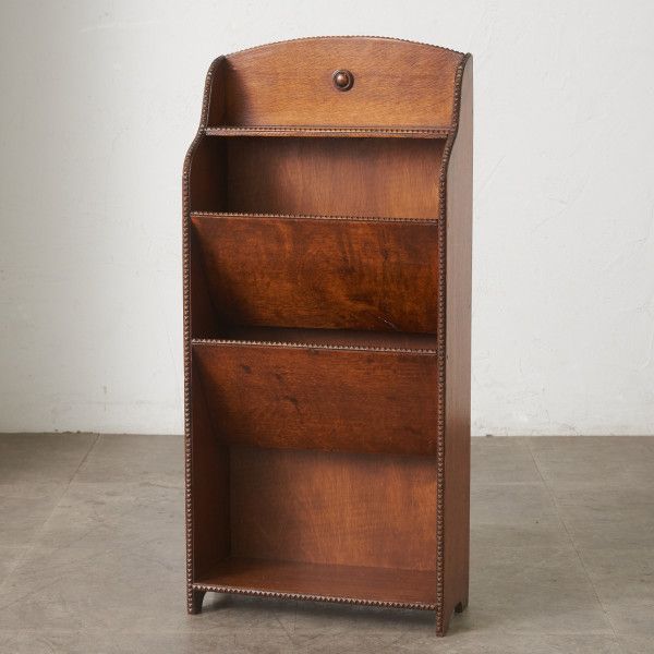 楽天市場】【中古】 カリモク マガジンラック 赤茶 オールドカリモク