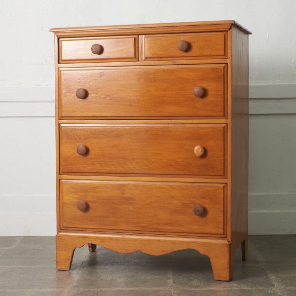 楽天市場】英国 アンティーク オールドパイン 無垢材 4段 5杯 チェスト