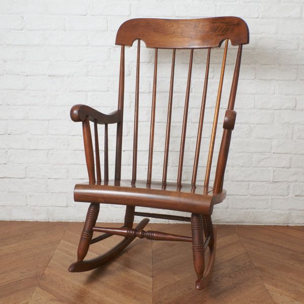 ロッキングチェア　アームチェア　揺り椅子　古家具　アンティーク家具 楽天市場】年代物 ロッキングチェア 木彫刻 クラシック 椅子 アーム