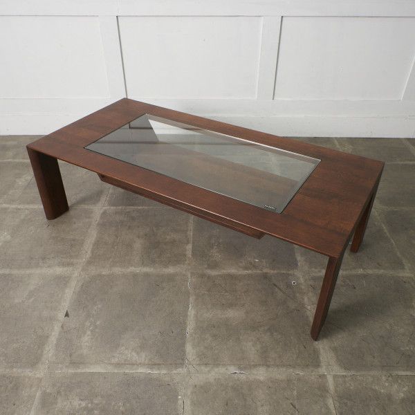 楽天市場】【中古】 カリモク センターテーブル ダークブラウン 幅130