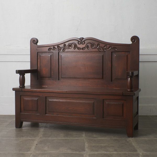 楽天市場】スパニッシュ カントリー アンティーク ベンチ 長椅子 古材