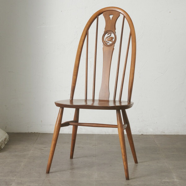 Ercol スワンバック チェア アーコール ヴィンテージ 椅子 ダイニングチェア ウィンザーチェア サイドチェア 無垢材 ビンテージ 98051
