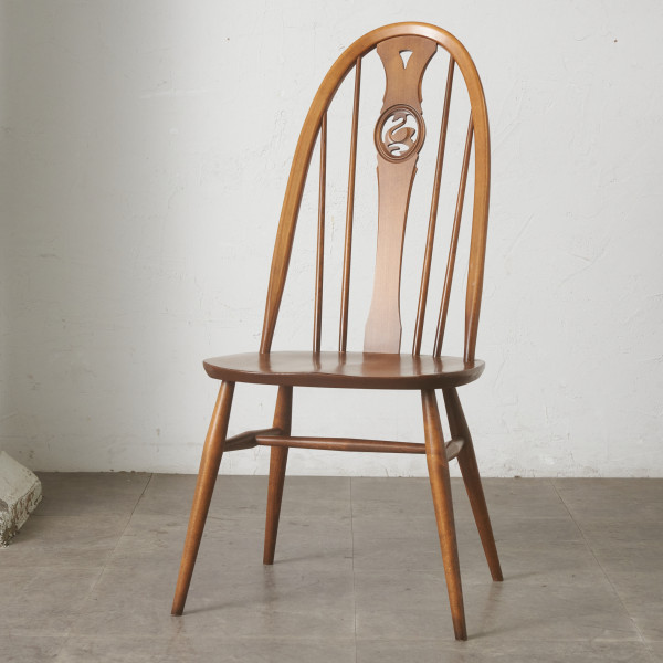 Ercol スワンバック チェア アーコール ヴィンテージ 椅子 ダイニングチェア ウィンザーチェア サイドチェア 無垢材 ビンテージ 98053